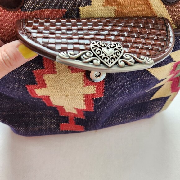 Legacy Chicago Aztec Southwestern Woven Tapestry Shoulder Bag Boho Cowgirl - Picture 7 of 12